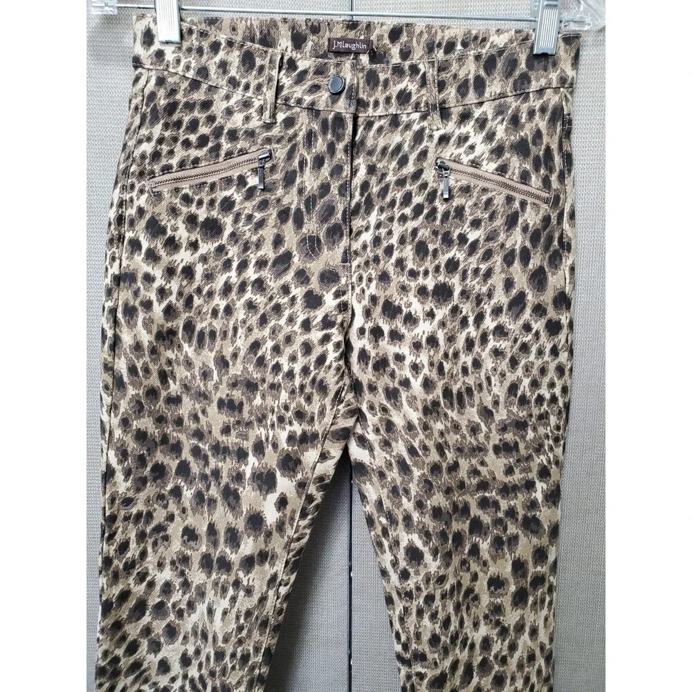 J McLaughlin Camel Brown Safari Baxter Jeans Skinny Ankle Zip Size 0 NWT